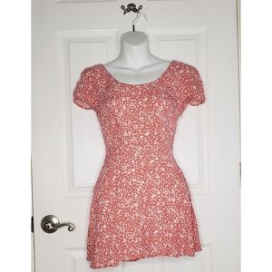 LA Hearts Spring Skater Dress - Pink Floral